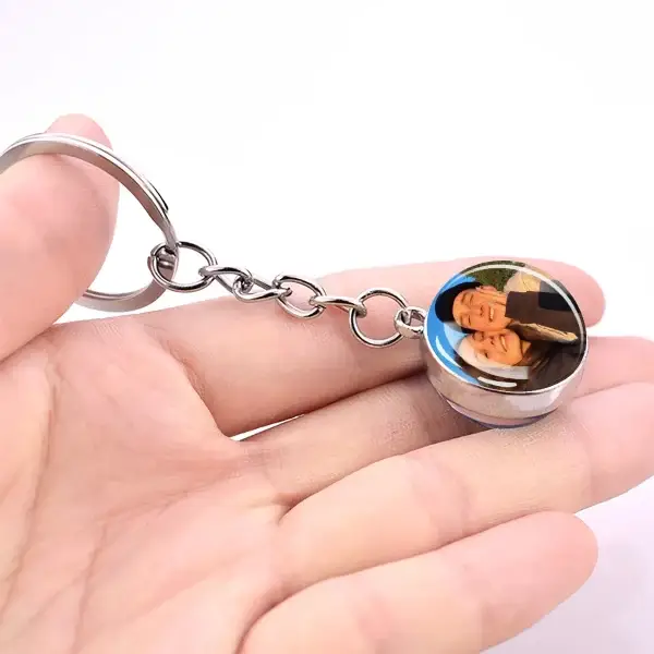 Personalized Glass Ball Keychain/Pendant