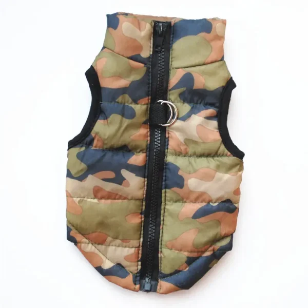 Insulated Green-Brown Camo Vest
