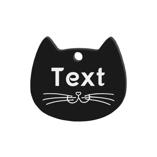 Personalized-Engraved Cat Whiskers ID Tag
