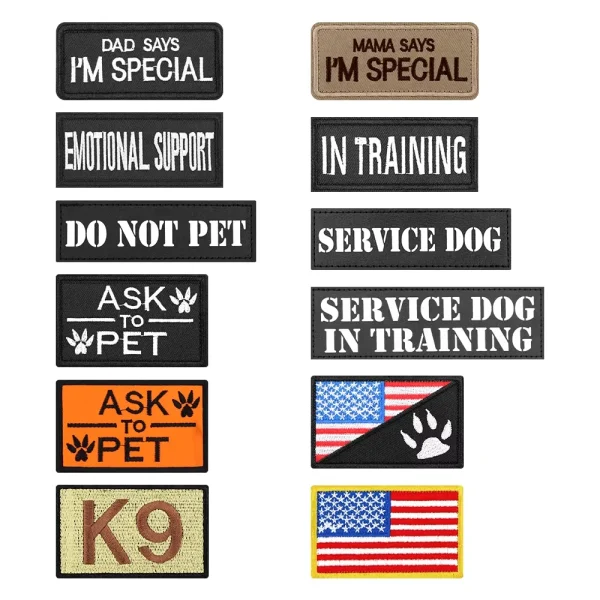 12 Pc Tactical Patch Bundle