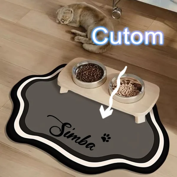  Personalized Pet Feeding Mat