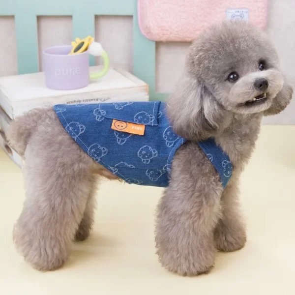 Trendy Denim Pet Vest