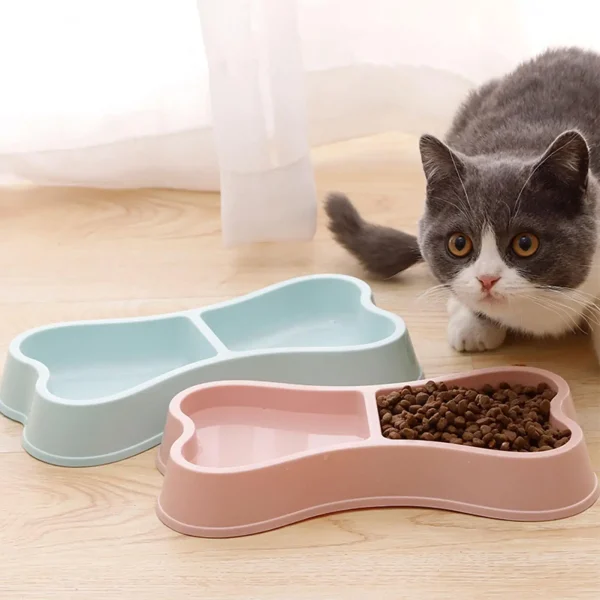 2-in1 Bone-Shaped Feeding Tray