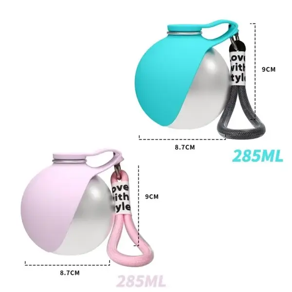 2pk Spherical Stainless Steel-Silicone Water Dispenser