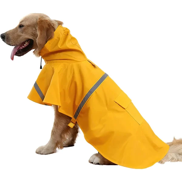 Pet Raincoat with Patch Pocket